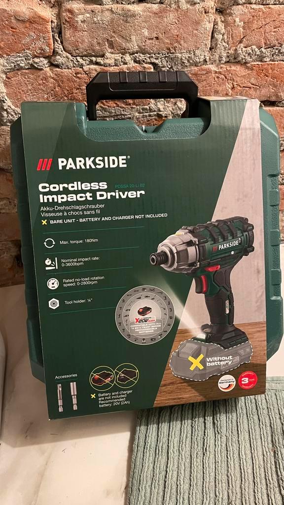 Parkside slagschroevendraaier*NIEUW*, Doe-het-zelf en Bouw, Gereedschap | Boormachines, Nieuw, Boormachine, Klopboormechanisme
