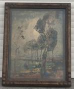 gouache signe piet gillis, Ophalen of Verzenden