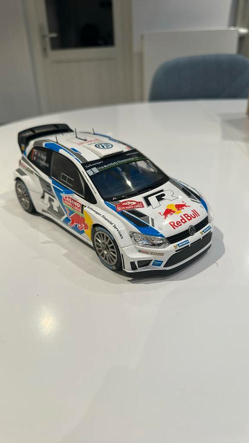 VW POLO R WRC 1/18 super staat in doos, Hobby en Vrije tijd, Modelauto's | 1:18, Zo goed als nieuw, Auto, Overige merken, Ophalen of Verzenden