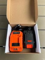 Powerplus Dual Power acculader + accu, Doe-het-zelf en Bouw, Ophalen, Nieuw