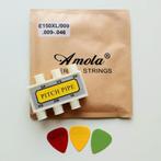 Set guitare électrique - Cordes + Flûte d'accord + médiators, Musique & Instruments, Instruments | Accessoires, Enlèvement ou Envoi