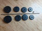 Barbell en gewicht schijven, Sport en Fitness, Fitnessmaterialen, Ophalen, Gebruikt
