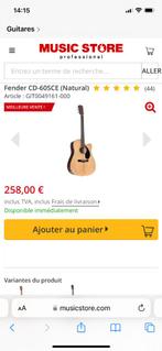 Fender CD-60SCE (Natural), Enlèvement, Utilisé, Guitare Western ou Guitare Folk