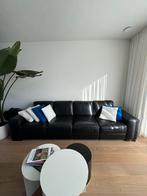 Natuzzi - Zwart leder 4persoonszetel - Perfecte staat, Ophalen, Nieuw, Leer, Modern