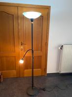 Staande lamp met leeslamp. Zwart., Huis en Inrichting, Ophalen, Zo goed als nieuw, Glas, 150 tot 200 cm