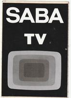 STICKER   SABA  TV, Collections, Autocollants, Envoi, Neuf, Société ou Association