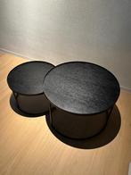 Set van 2 bijzettafels / salontafels van Notre monde, Huis en Inrichting, Ophalen, Gebruikt, 50 tot 100 cm, Rond