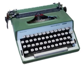 Remington 2000 typmachine., Enlèvement