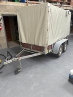 remorque double essieux 750kg bachee, Enlèvement, Utilisé