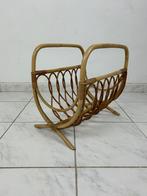 Vintage bamboe magazine houder, Huis en Inrichting, Woonaccessoires | Krantenbakken en Lectuurbakken, Ophalen of Verzenden, Gebruikt