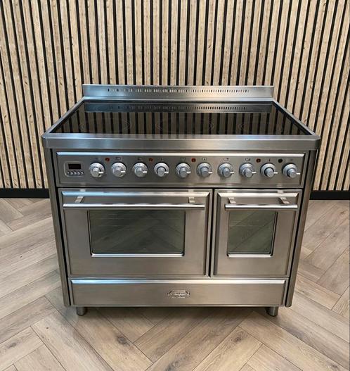 Luxe Boretti Majestic Céramique 100 cm + 2 Fours, Electroménager, Cuisinières, Autoportant, 5 zones de cuisson ou plus, 90 à 95 cm