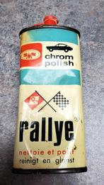 Boîte en fer chrom polish . Rallye, voitures, garages., Enlèvement ou Envoi, Utilisé