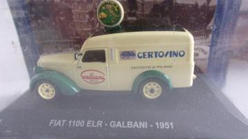 FIAT 1100 ELR GALBANI 1951.COMME NEUVE en VITRINE D'ORIGINE beschikbaar voor biedingen