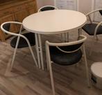 Stevige tafel met 4 stoelen, Maison & Meubles, Tables | Tables mange-debout, Enlèvement, Utilisé