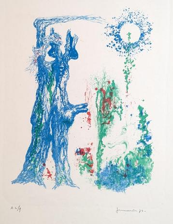 Jan Vaerten - Lithographie A2/9 - Surréalisme magique disponible aux enchères