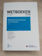 Wetboek Accountancy en fiscaliteit - UGENT 2022, Boeken, Ophalen of Verzenden, Zo goed als nieuw, Bertel De Groote