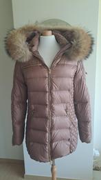 Donsjas oud roze met bontkraag RockandBlue Sweden, Kleding | Dames, Jassen | Winter, Ophalen, Zo goed als nieuw, Maat 42/44 (L)