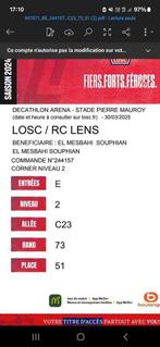 Lille/RC Lens league 1 toegang + parkeerplaats bespreekbare, Tickets en Kaartjes, Overige typen, Eén persoon, Maart