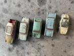 5 Dinky Toys Citroën-Hillman-Opel-Peugeot-Porsche, Utilisé, Enlèvement ou Envoi