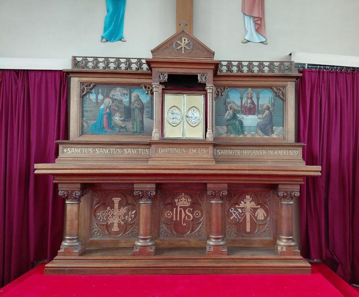 Prachtig neogotisch eiken altaar, Antiek en Kunst, Antiek | Religieuze voorwerpen, Ophalen