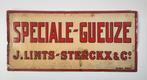 Blikken reclamebord Speciale Gueuze., Verzamelen, Merken en Reclamevoorwerpen, Ophalen of Verzenden, Gebruikt, Reclamebord