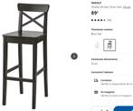 2 Chaises de bar - Ikea - Ingolf, 2 krukken, 90 cm of meer, Gebruikt, Ophalen