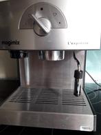 Magimix L’ Expresso voor café latte of capuccino .Mat/chroom, Gebruikt, Espresso apparaat, Ophalen, Gemalen koffie
