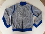 Vintage blauw-witte wielerjas (Wal-Mar Sport, W.M.S, maat 4), Ophalen of Verzenden, Gebruikt, Kleding