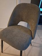 Eetkamerstoelen 4 stuks donkergrijs ribstof 35 euro per stuk, Ophalen, Nieuw, Grijs