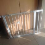 Barrière d'escalier de sécurité, en métal blanc avec rallong, Enlèvement ou Envoi
