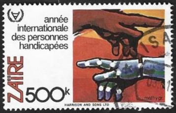 1 Postzegel 1981 Internationaal jaar gehandicapten Zaïre beschikbaar voor biedingen