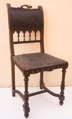 Mobilier - Chaise de style Henri II - France, Maison & Meubles, Enlèvement, Cuir