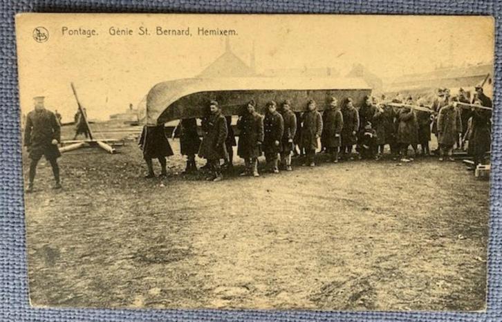 6) HEMIXEM - Hemiksem - Pontage Génie St Bernard - ca. 1920, Verzamelen, Postkaarten | België, Ongelopen, Antwerpen, Voor 1920