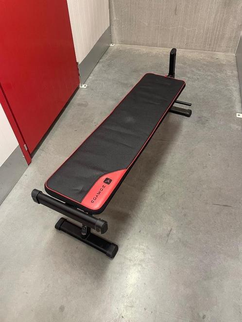 Fitness bankje Domyos, Sport en Fitness, Fitnessmaterialen, Gebruikt, Halterset, Ophalen
