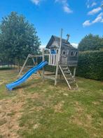 Boomhut Wickey Island, incl glijbaan en schommelbalk, Kinderen en Baby's, Speelgoed | Buiten | Speeltoestellen, Ophalen, Gebruikt