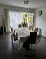 Robuuste vintage eettafel, groot en perfect te herwerken, Antiquités & Art, Antiquités | Meubles | Tables, Enlèvement