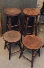 4 tabourets de bar, Maison & Meubles, Enlèvement, Utilisé, Bois