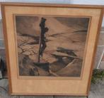 Gravure le calvaire signe Camille Barthélémy, Antiquités & Art, Art | Eaux-fortes & Gravures, Enlèvement