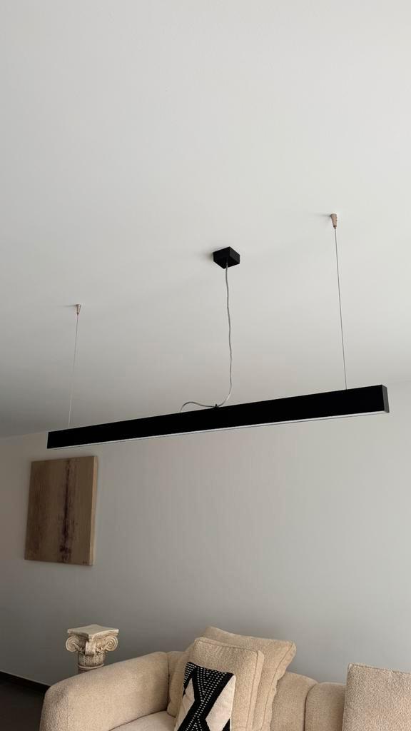 Hanglamp – mat zwart – 3000K warm wit licht, Huis en Inrichting, Lampen | Hanglampen, Zo goed als nieuw, Ophalen