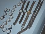 Juwelen, verguld goud dames horloges en ringen,, Handtassen en Accessoires, Ophalen of Verzenden, Goud, Goud