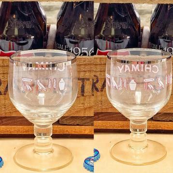 Set van 2 galopins chimay hiërogliefenglazen beschikbaar voor biedingen