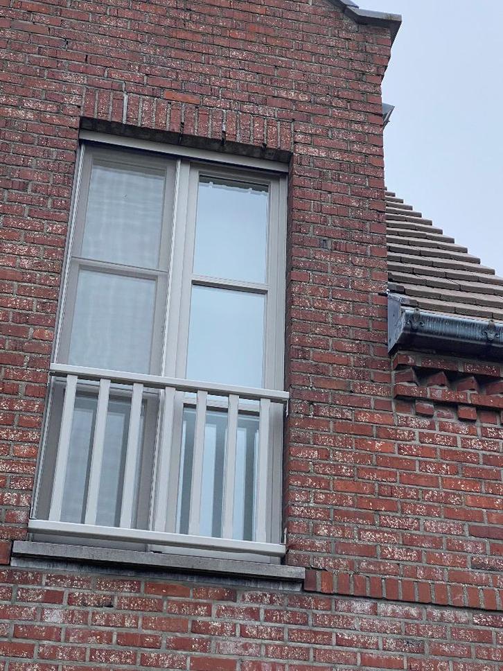 Houten ramen (3) met dubbel glas, Bricolage & Construction, Vitres, Châssis & Fenêtres, Utilisé, Fenêtre de façade ou Vitre, 160 cm ou plus