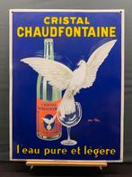 Emaille reclamebord Chaudfontaine 1936 (Gerestaureerd), Verzamelen, Ophalen, Gebruikt, Reclamebord