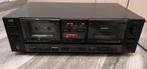 JVC Auto Reverse Dubbel Cassette Deck TD-W303, TV, Hi-fi & Vidéo, Enlèvement ou Envoi, Double, JVC, Commandes tactiles