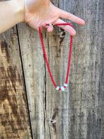 Nieuwe vintage ketting, Handtassen en Accessoires, Kettingen, Ophalen of Verzenden, Nieuw, Rood, Kunststof