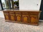 complete eetkamer, Ophalen, Gebruikt, Vol eiken, donker, 4 tot 6 stoelen