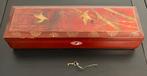 Oud Japans handschoenenkastje van hout en lak, Antiek en Kunst, Ophalen of Verzenden