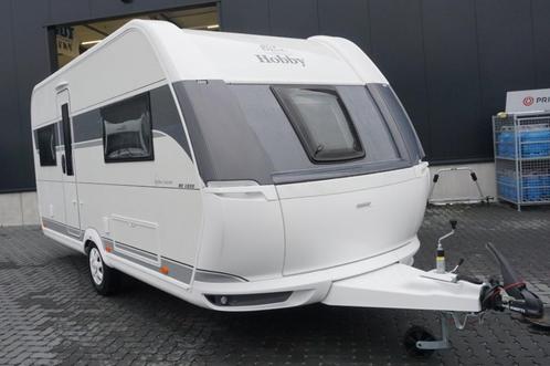Nieuwe 4pers.Hobby met rondzit, frans bed, Caravans en Kamperen, Caravans, Bedrijf, tot en met 4, Rondzit, Hobby, Koelkast, Serviceluik