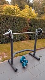 Complete halterset aan slechts €1 de kg!!!!, Sport en Fitness, Ophalen, Gebruikt, Halterset