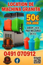 Location machine à granita double bac 2 x 10 l itred, Ophalen, Zo goed als nieuw